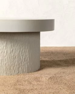 Malcolm Fiberstone Coffee Table -Decoration Specialty Shop MalcolmFiberstoneCoffeeTable MFRN2042 GRY OS D1