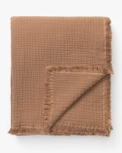 Marinella Oversized Waffle Throw -Decoration Specialty Shop MarinellaOversizedWaffleThrow MBED0267 BWN 80x96 D1 T