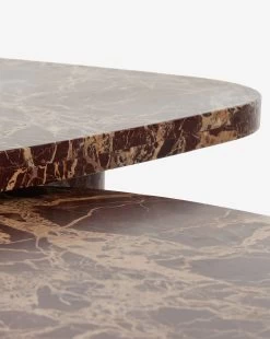 Merlot Marble Coffee Table (Set Of 2) 8 Merlot Marble Coffee Table (Set Of 2) -Decoration Specialty Shop MerlotMarbleCoffeeTable Setof2 MFRN2865 RMB S2 D3 T