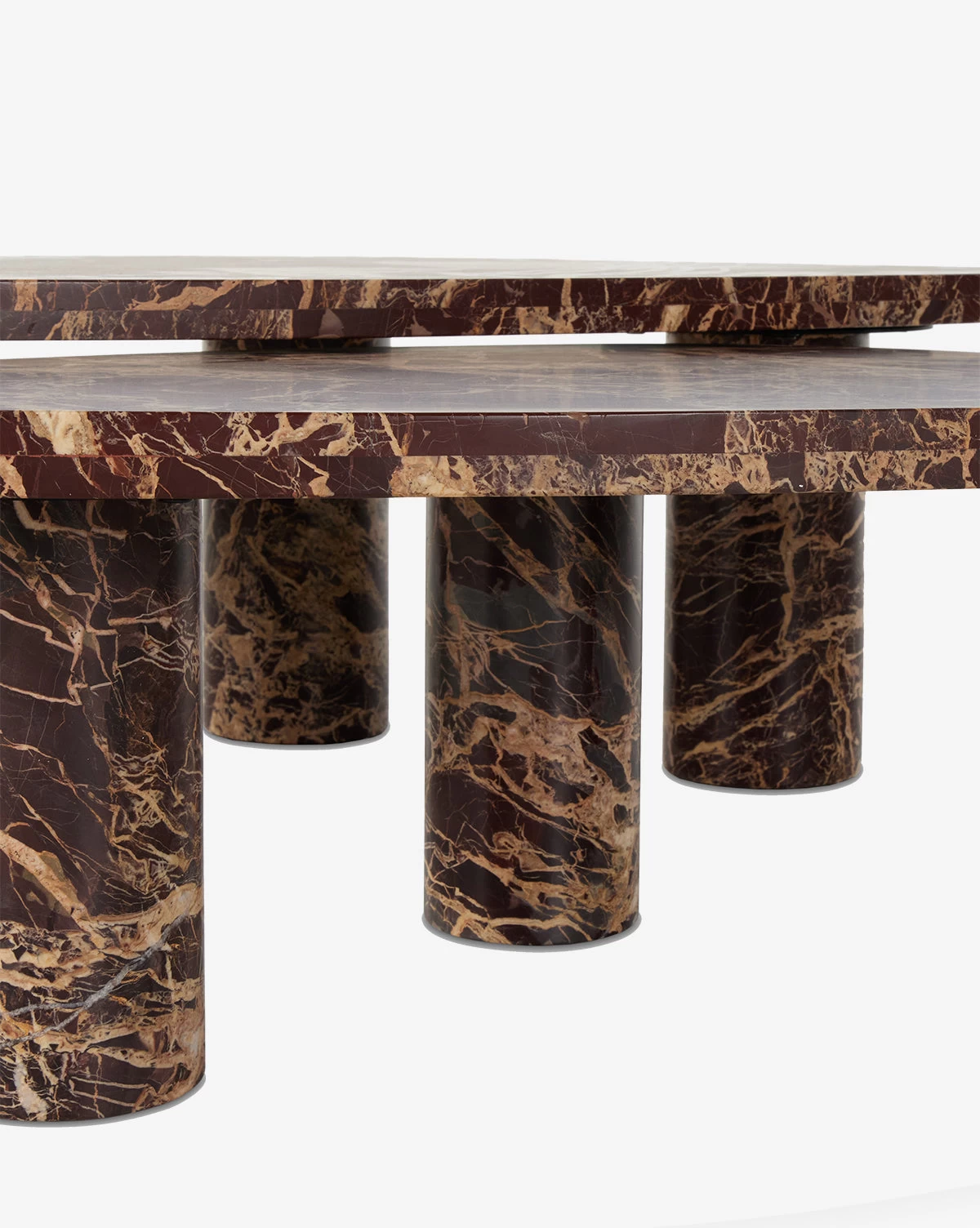 Merlot Marble Coffee Table (Set Of 2) 5 Merlot Marble Coffee Table (Set Of 2) - Image 5