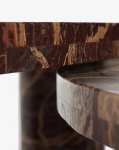 Merlot Marble Coffee Table (Set Of 2) 11 Merlot Marble Coffee Table (Set Of 2) -Decoration Specialty Shop MerlotMarbleCoffeeTable Setof2 MFRN2865 RMB S2 D5 T