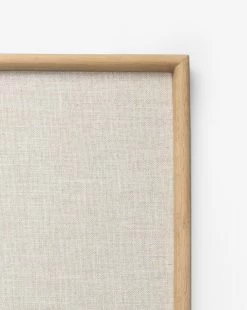 Oak & Linen Memo Board -Decoration Specialty Shop Oak LinenMemoBoard MDCR2394 NAT OS D1