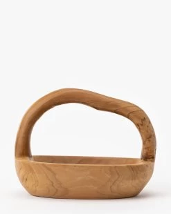 Organic Teak Wood Basket