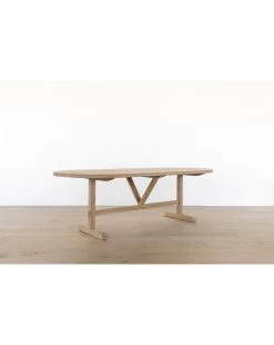 Giselle Oval Dining Table -Decoration Specialty Shop Oval Oak Table02