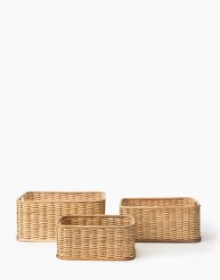 Bloomingville Palm & Rattan Basket