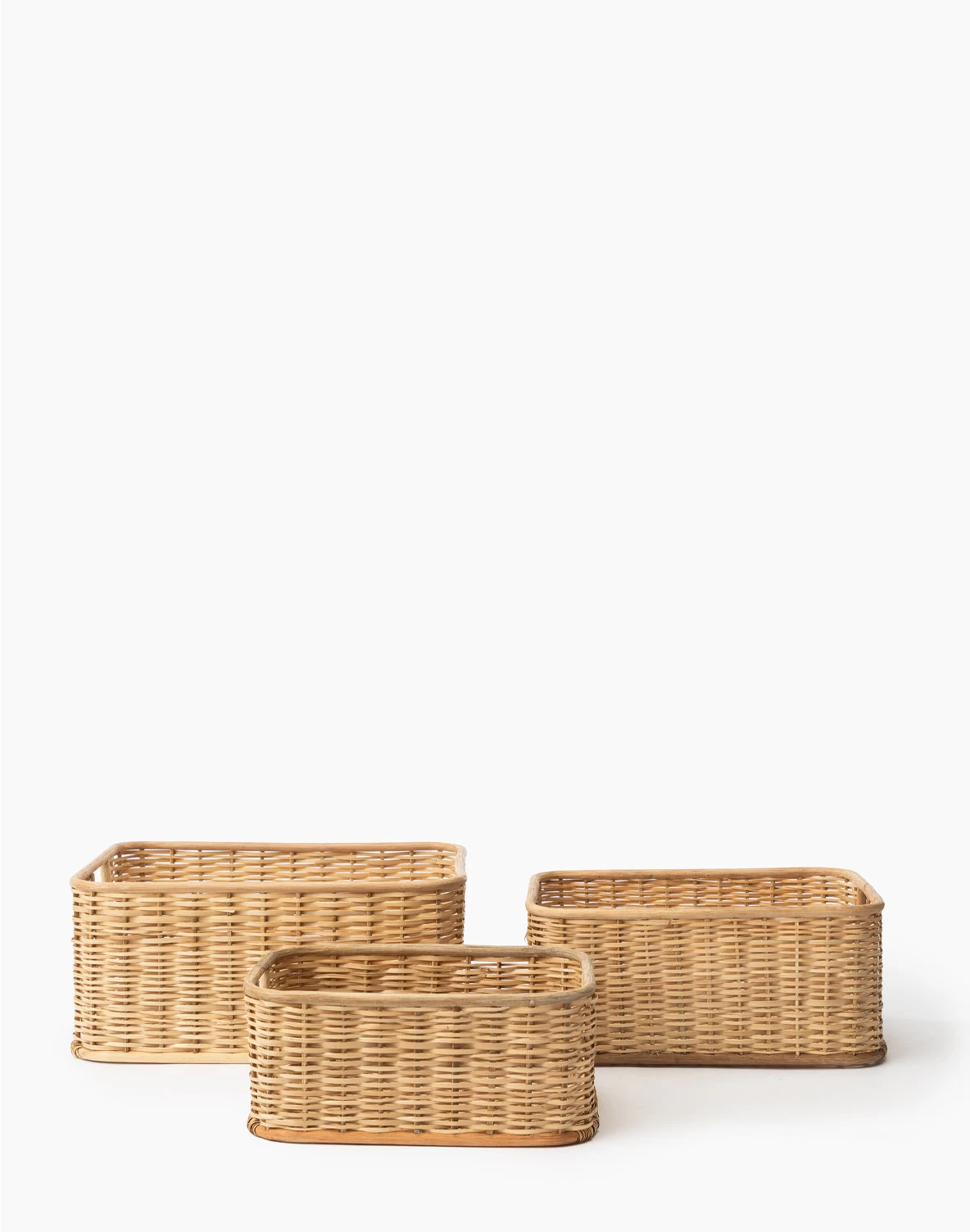 Bloomingville Palm & Rattan Basket 1 Bloomingville Palm & Rattan Basket