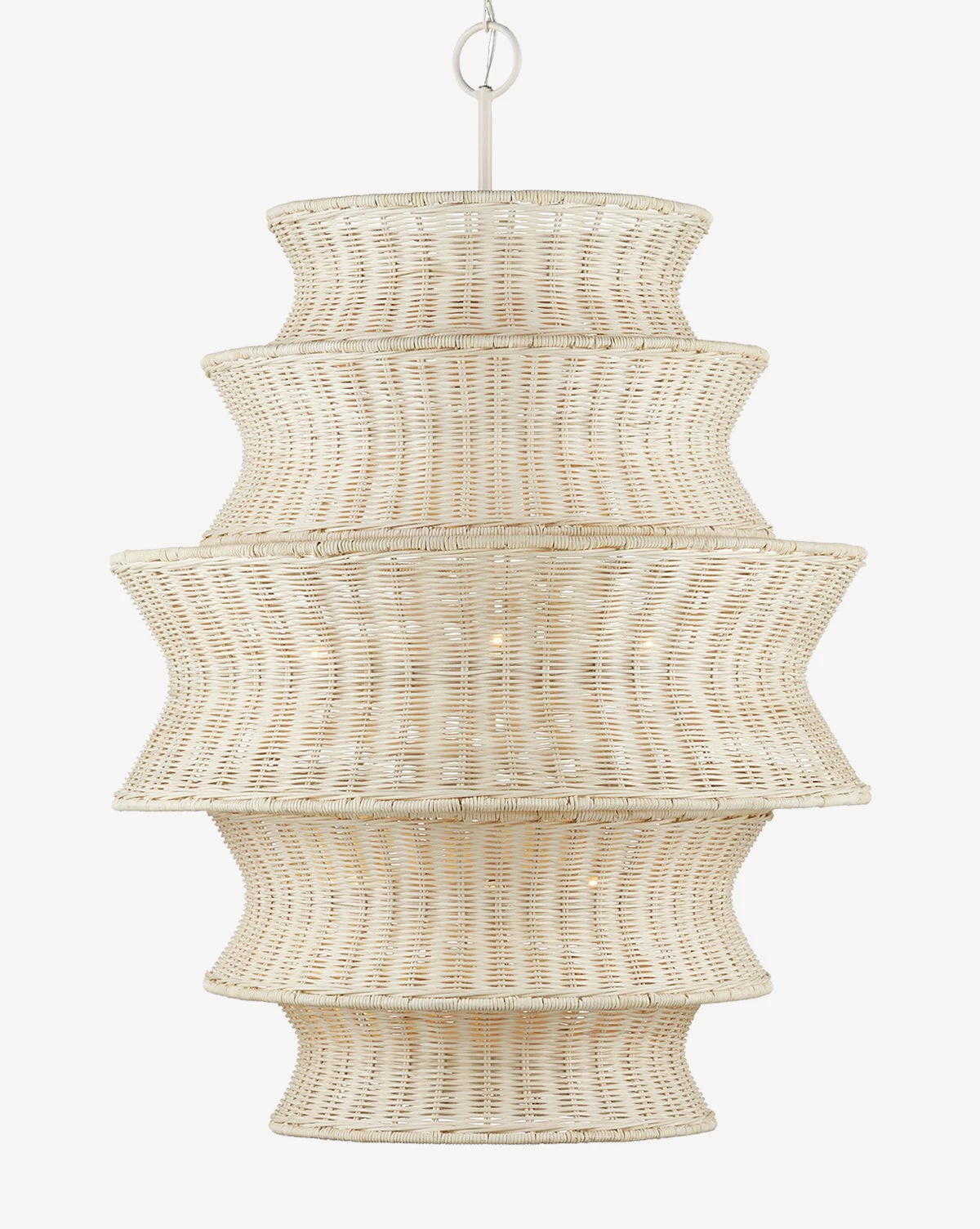 Phebe Rattan Chandelier 2 Phebe Rattan Chandelier - Image 2