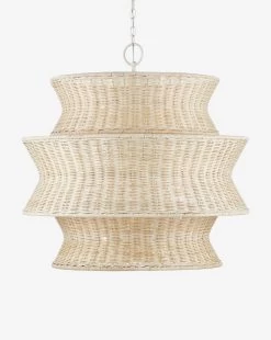 Phebe Rattan Chandelier