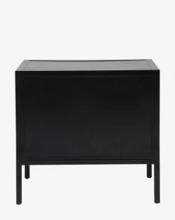 Pierre Double Nightstand 7 Pierre Double Nightstand -Decoration Specialty Shop PierreDoubleNightstand MFRN0293 BLK OS D1