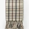 Bloomingville Plaid Tasseled Throw