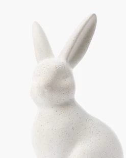 Porcelain Bunnies (Set Of 2) 5 Porcelain Bunnies (Set Of 2) -Decoration Specialty Shop PorcelainBunnies Setof2 MDCR2828 WHT S2 D1 T