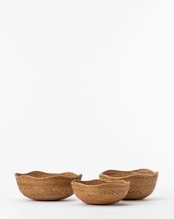 Bloomingville Rattan Bowls (Set Of 3)