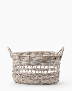 Rattan Handled Basket -Decoration Specialty Shop RattanHandledBasket MDCR2026 NAT M