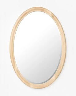 Reta Oval Wood Mirror