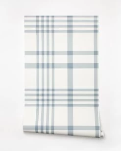 Rigby Plaid Print Wallpaper -Decoration Specialty Shop RigbyPlaidBLU