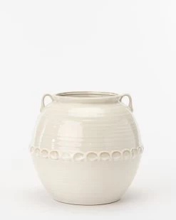 Rounded White Vase