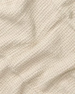 Stonewashed Waffle Cotton Throw -Decoration Specialty Shop StonewashedWaffleCottonThrow MBED0245 SND 50x70 D2