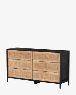 Summer 6-Drawer Dresser -Decoration Specialty Shop Summer6 DrawerDresser MFRN1614 BLK OS D1 T