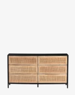 Summer 6-Drawer Dresser -Decoration Specialty Shop Summer6 DrawerDresser MFRN1614 BLK OS MAIN T