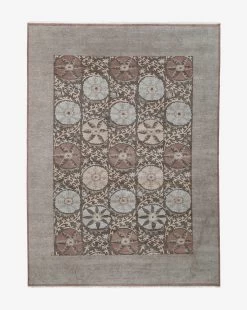 Suzani Hand-Knotted Wool Rug -Decoration Specialty Shop SuzaniHand KnottedWoolRug MRUG0852 BWN 9x12 1