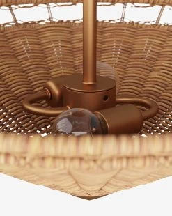 Terrance Flush Mount -Decoration Specialty Shop TerranceFlushMount MLHT1829 NAT OS D2 T