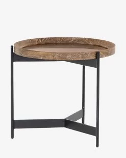 Thomas Side Table -Decoration Specialty Shop ThomasSideTable MFRN0589 OAK OS D2