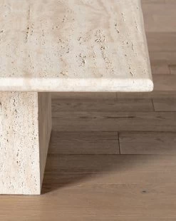 Travertine Coffee Table -Decoration Specialty Shop TravertineCoffeeTable MFRN1819 TRV OS D1