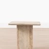 Travertine Side Table