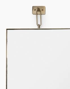 Trenton Wall Mirror 9 Trenton Wall Mirror -Decoration Specialty Shop TrentonWallMirror MMIR0174 BRS 48x32 D1