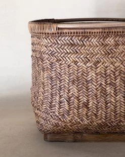 Verona Basket -Decoration Specialty Shop VeronaVintageBasket MDCR1698 NAT OS D1