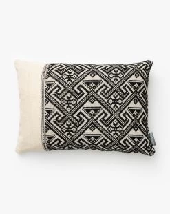 Vintage Black Tribal Print Pillow Cover No. 5