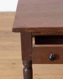 Vintage Dark Wooden Side Table -Decoration Specialty Shop VintageDarkWoodenSideTable MFRN2115 WDN OS D2