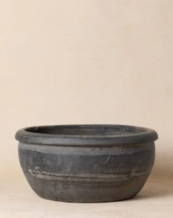 Vintage Gray Ceramic Bowl