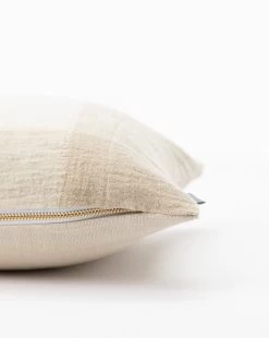 Decoration Specialty Shop -Decoration Specialty Shop VintageNaturalPlaidPillowNo.1 MPLW1185 CRM 12x24 D1