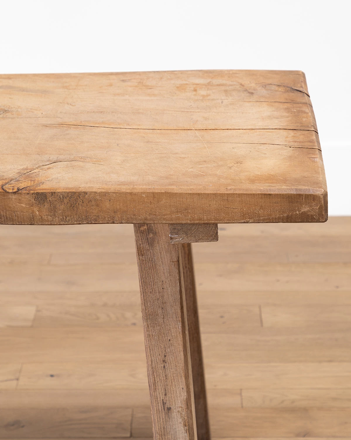 Vintage Raw Wooden Console 3 Vintage Raw Wooden Console - Image 3