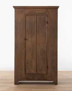 Vintage Wooden Single Door Wardrobe