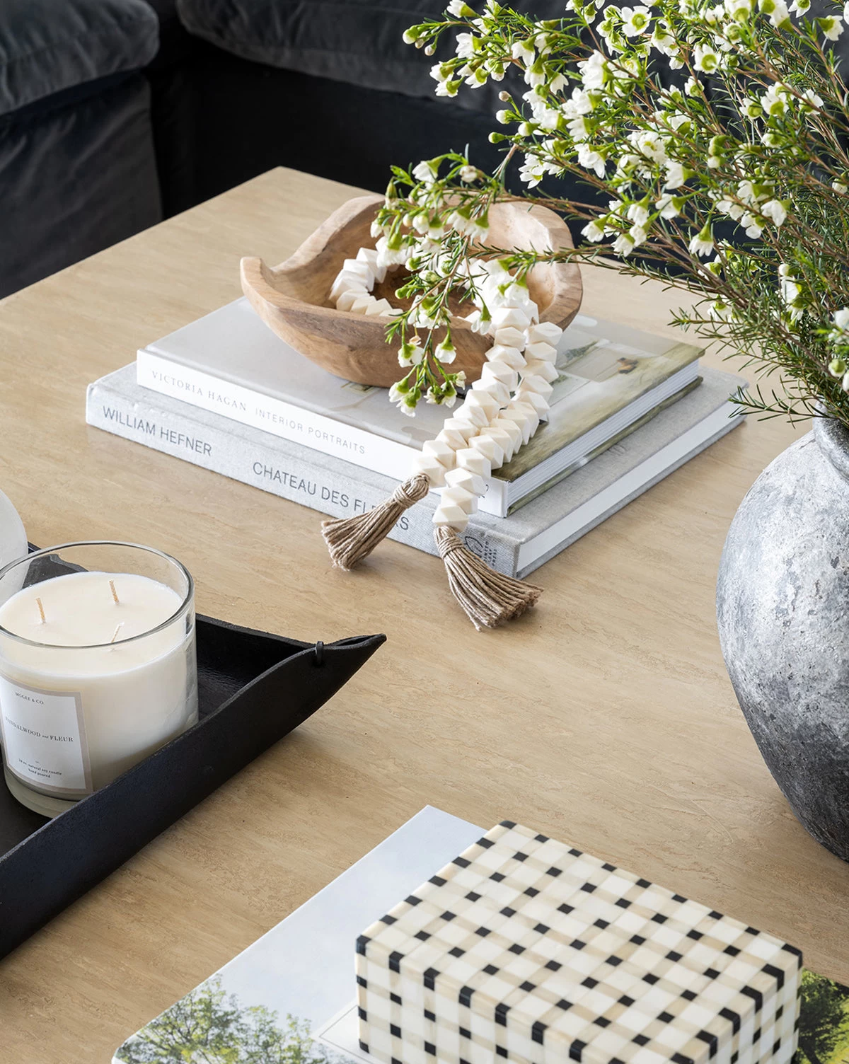 Faceted Bone Beads 3 Faceted Bone Beads - Image 3