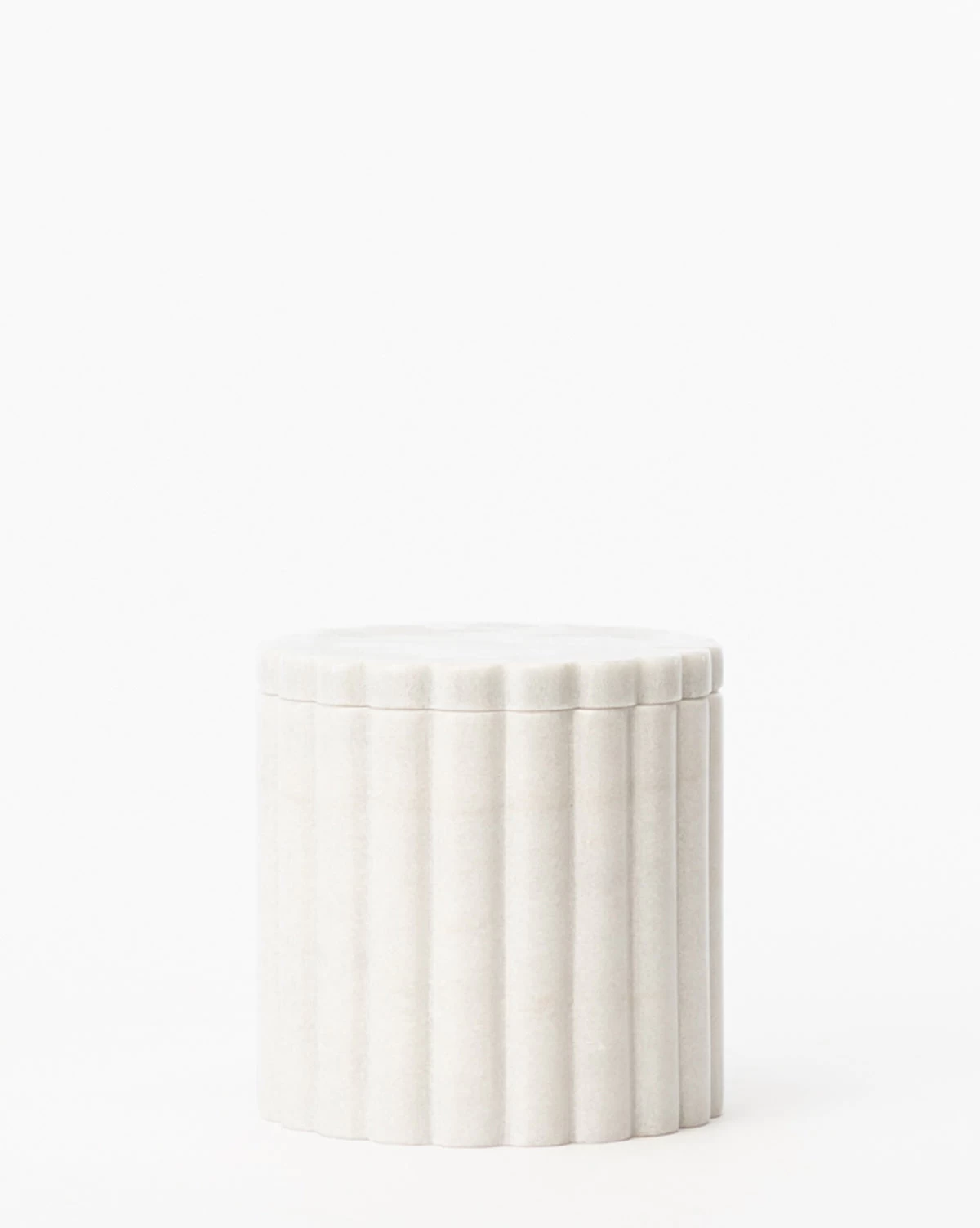 White Marble Canister 1 White Marble Canister