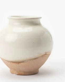 White Washed Ceramic Pot -Decoration Specialty Shop WhiteWashedCeramicPot MDCR1868 WHT OS D1