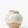 White Washed Ceramic Pot
