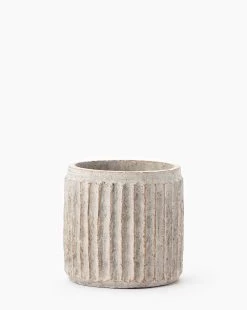 Whitewashed Ridge Pots -Decoration Specialty Shop WhitewashedRidgePots MDCR1803 WHT S