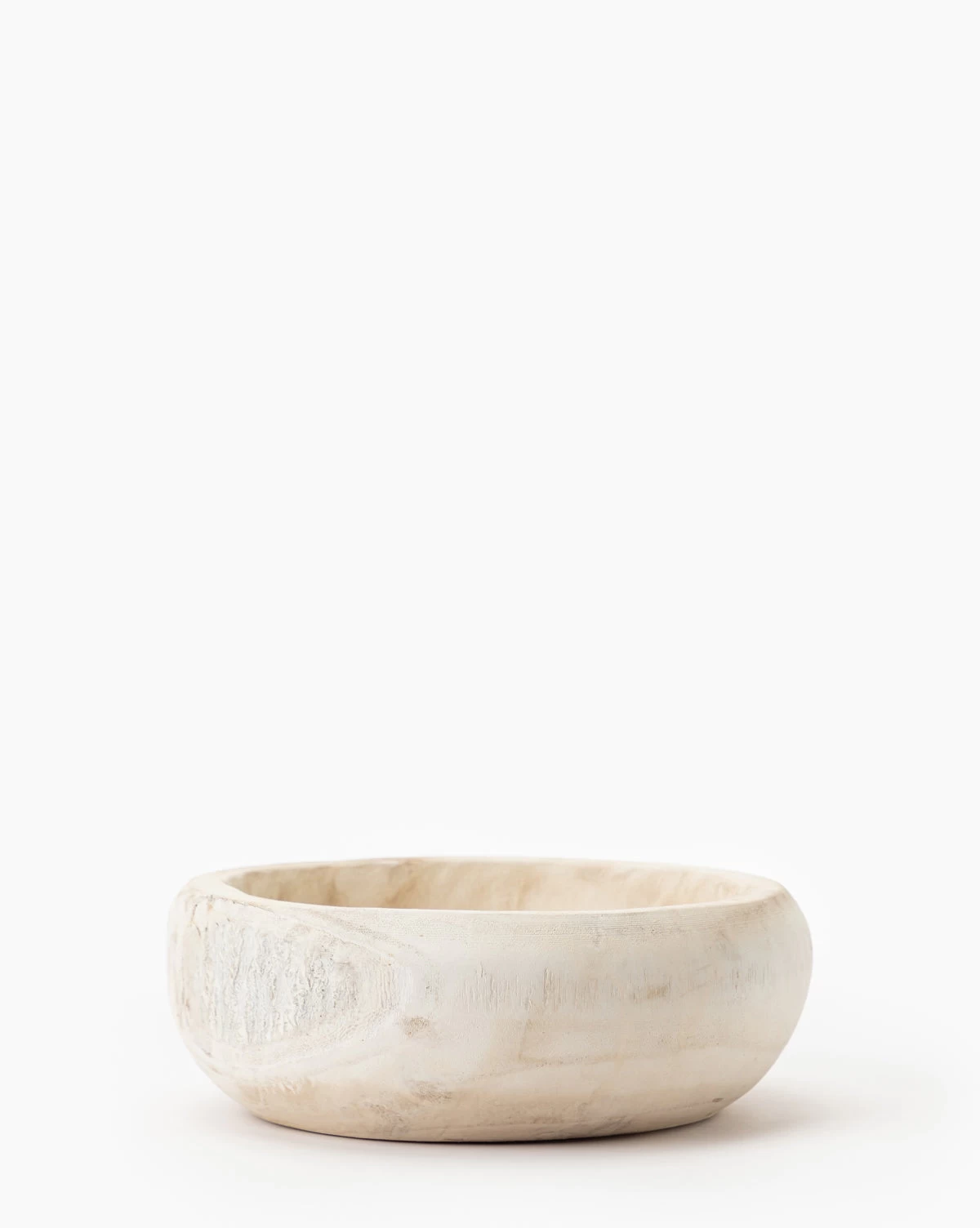 Bloomingville Whitewashed Wooden Bowl 1 Bloomingville Whitewashed Wooden Bowl