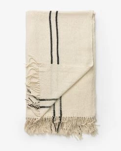 Winston Silk Stripe Throw -Decoration Specialty Shop WinstonSilkStripeThrow MBED0129 BLU OS D1